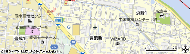 岡山県岡山市南区豊浜町9周辺の地図