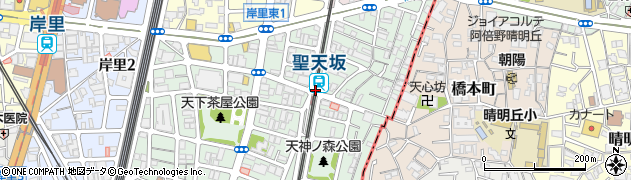 聖天坂駅周辺の地図