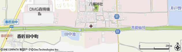 奈良県大和郡山市井戸野町491-5周辺の地図