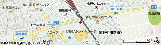 三重県松阪市嬉野中川新町周辺の地図