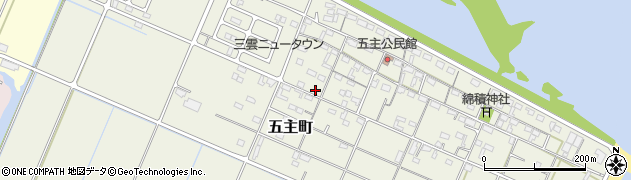 三重県松阪市五主町1043周辺の地図