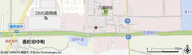 奈良県大和郡山市井戸野町491-4周辺の地図