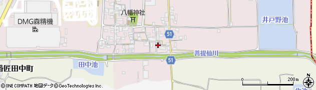 奈良県大和郡山市井戸野町468周辺の地図