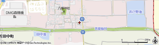 奈良県大和郡山市井戸野町462周辺の地図