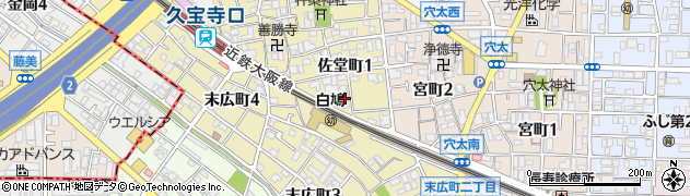 久宝寺口整骨院周辺の地図