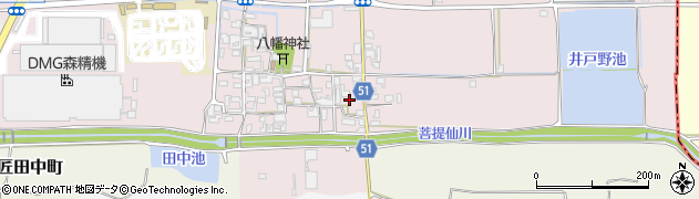 奈良県大和郡山市井戸野町467周辺の地図