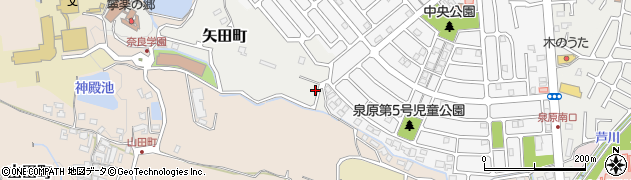 奈良県大和郡山市矢田町6205-2周辺の地図