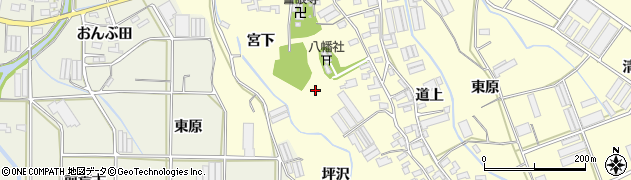 愛知県田原市八王子町周辺の地図