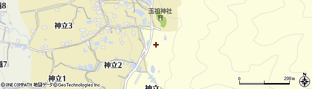 大阪府八尾市神立周辺の地図