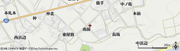 愛知県田原市南神戸町南前周辺の地図