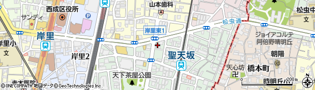 水道レスキュー大阪市西成区岸里東営業所周辺の地図