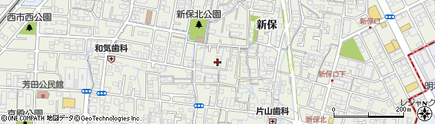 岡山県岡山市南区新保周辺の地図