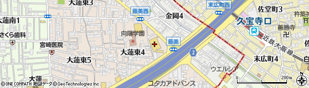 コノミヤ　大蓮東店周辺の地図