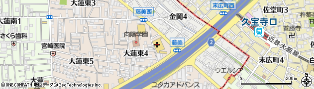 じゃんぼ總本店 大蓮東店周辺の地図