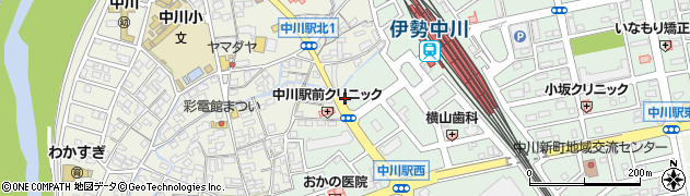 明光義塾中川教室周辺の地図