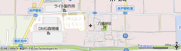 奈良県大和郡山市井戸野町512周辺の地図