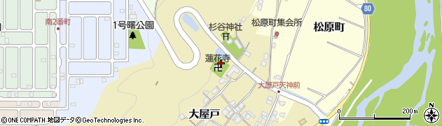 三重県名張市大屋戸147周辺の地図