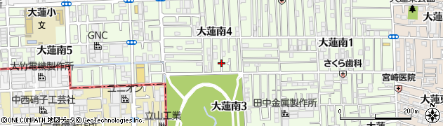 大阪府東大阪市大蓮南周辺の地図