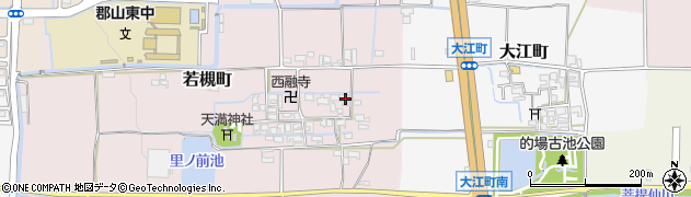 奈良県大和郡山市若槻町224周辺の地図