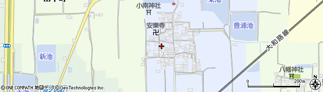奈良県大和郡山市小南町46周辺の地図