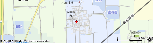 奈良県大和郡山市小南町43周辺の地図