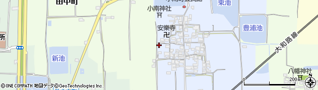 奈良県大和郡山市小南町51周辺の地図