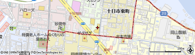 岡山ダイハツ販売十日市店周辺の地図