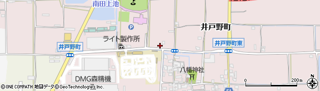 奈良県大和郡山市井戸野町265-1周辺の地図