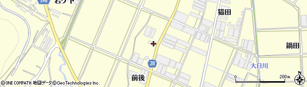 愛知県田原市高松町前後周辺の地図
