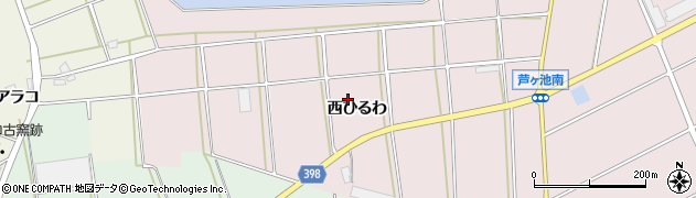 愛知県田原市野田町（西ひるわ）周辺の地図