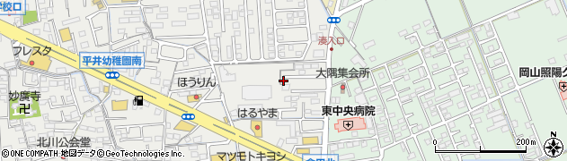 岡山県岡山市中区平井3丁目1058周辺の地図
