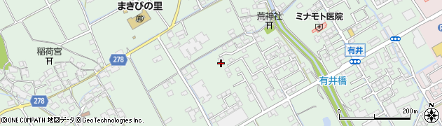岡山県倉敷市真備町有井周辺の地図