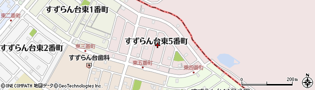 三重県名張市すずらん台東５番町周辺の地図