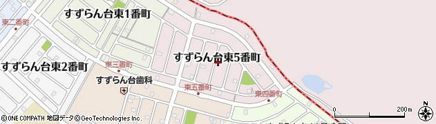 三重県名張市すずらん台東５番町周辺の地図