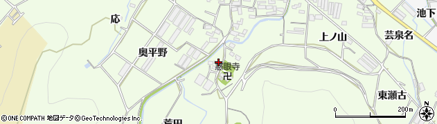 愛知県田原市石神町西上ノ山2周辺の地図