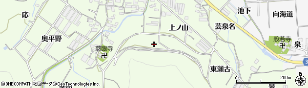 愛知県田原市石神町（外山）周辺の地図