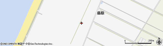 愛知県田原市小中山町藤原周辺の地図