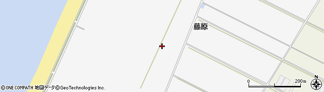 愛知県田原市小中山町（藤原）周辺の地図