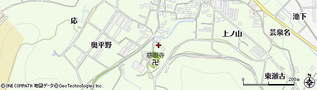 愛知県田原市石神町（西上ノ山）周辺の地図