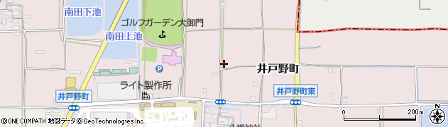 奈良県大和郡山市井戸野町246-3周辺の地図