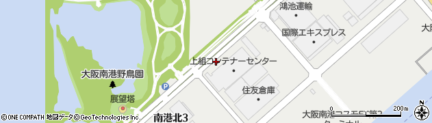 大阪府大阪市住之江区南港北周辺の地図