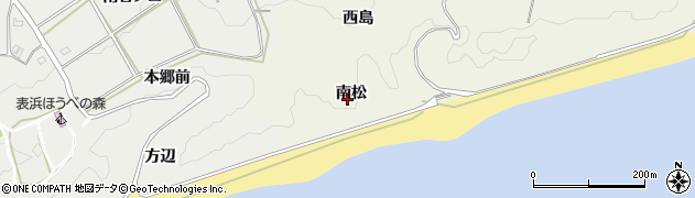 愛知県田原市東神戸町南松周辺の地図
