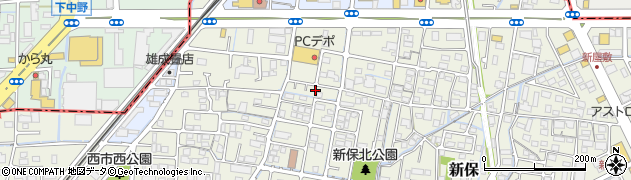 岡山県岡山市南区新保889周辺の地図