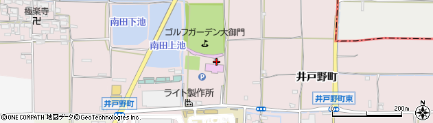 奈良県大和郡山市井戸野町23周辺の地図
