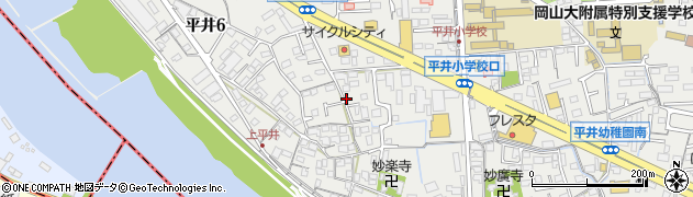 岡山県岡山市中区平井6丁目周辺の地図