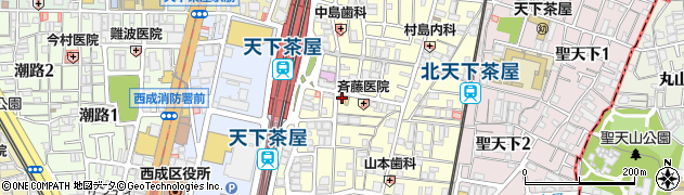 セブンイレブン天下茶屋駅前店周辺の地図
