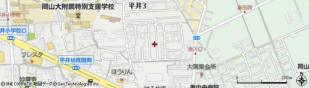 岡山県岡山市中区平井3丁目1027周辺の地図