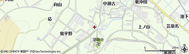 愛知県田原市石神町（梨木）周辺の地図