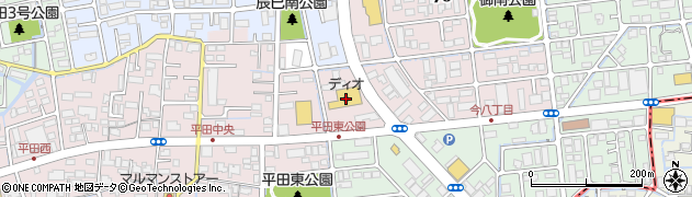 ディオ岡山西店周辺の地図