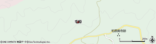 奈良県山添村（山辺郡）毛原周辺の地図